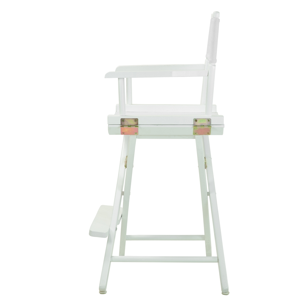 24" Director's Chair White Frame-White Canvas. Picture 3