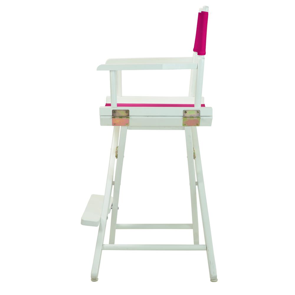 24" Director's Chair White Frame-Magenta Canvas. Picture 2