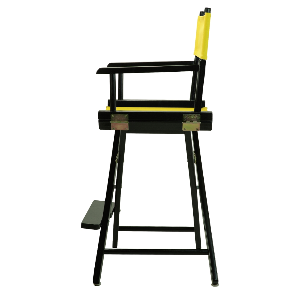 24" Director's Chair Black Frame-Yellow Canvas. Picture 3