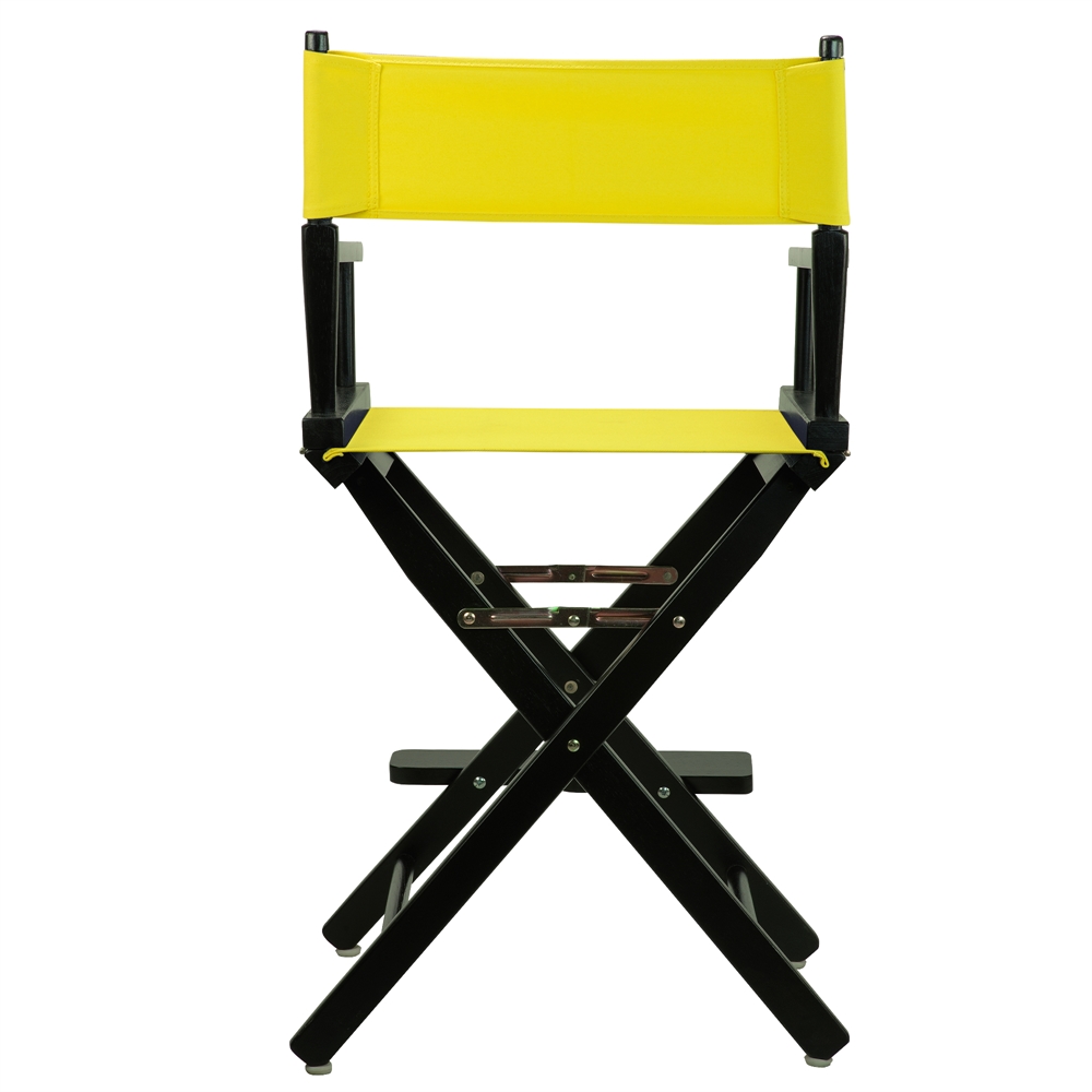 24" Director's Chair Black Frame-Yellow Canvas. Picture 4