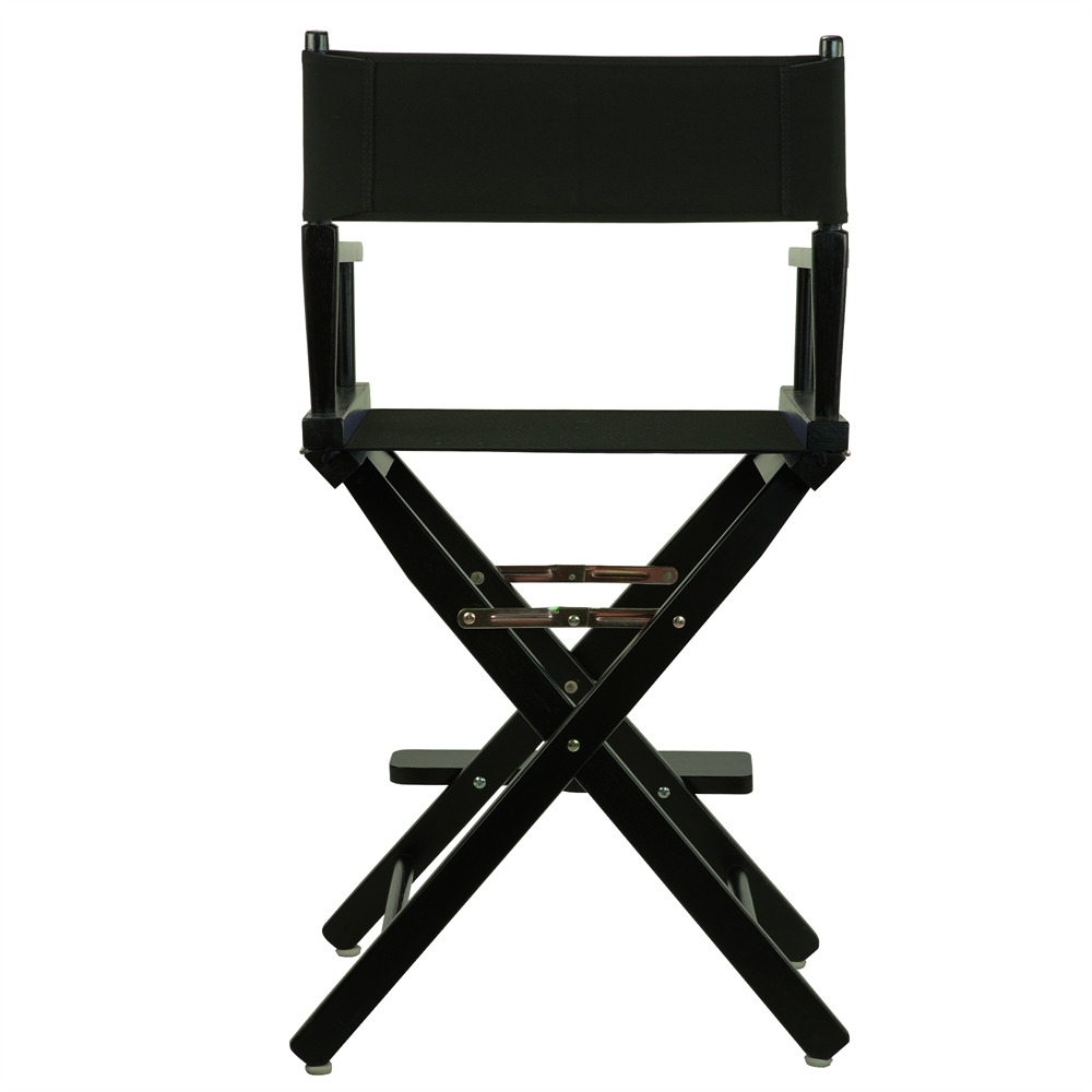24" Director's Chair Black Frame-Black Canvas. Picture 4