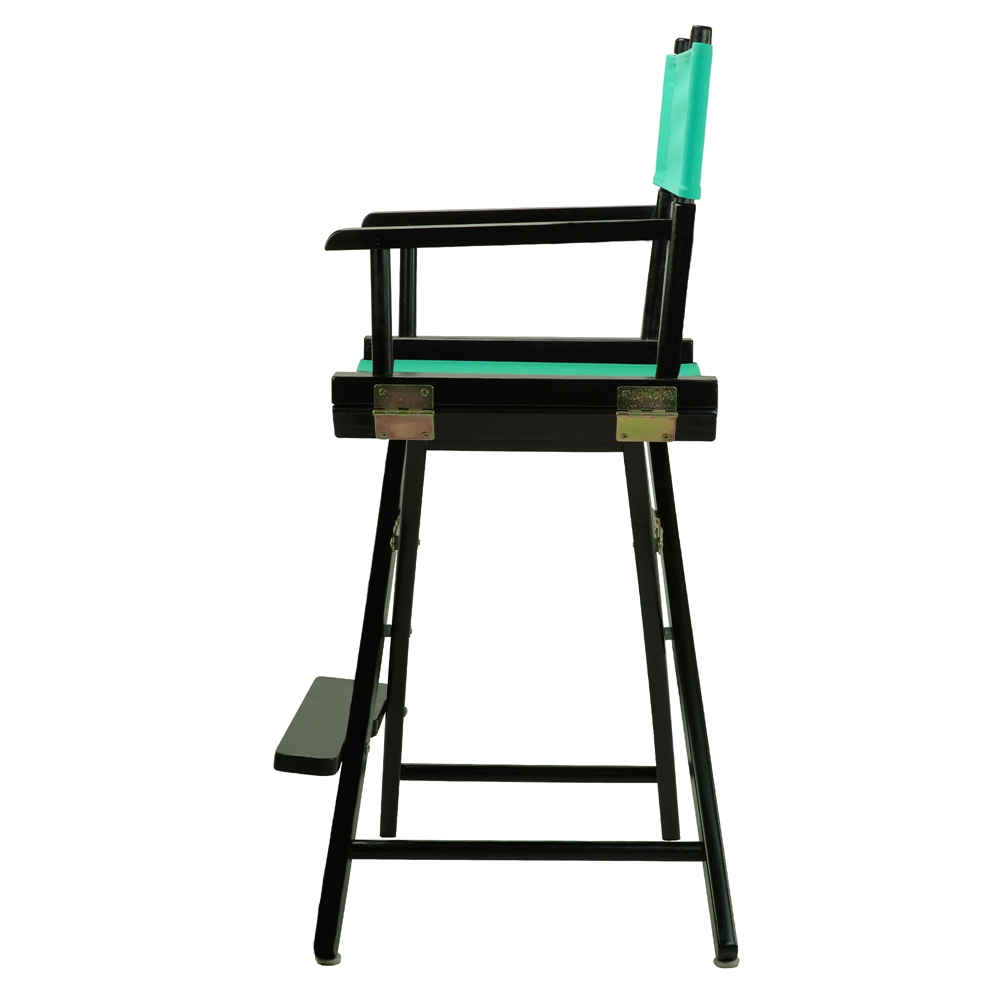 24" Director's Chair Black Frame-Teal Canvas. Picture 3