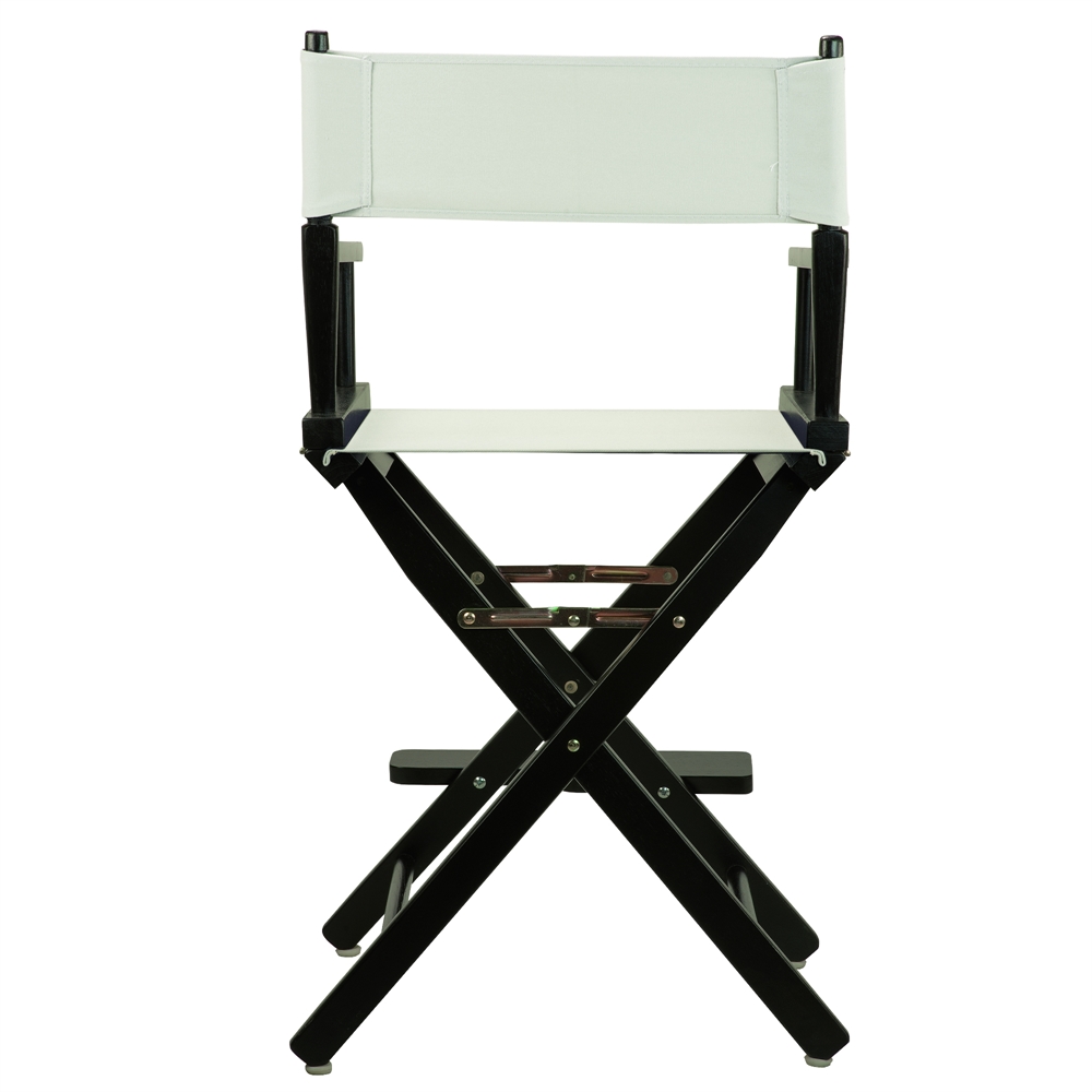 24" Director's Chair Black Frame-Gray Canvas. Picture 4