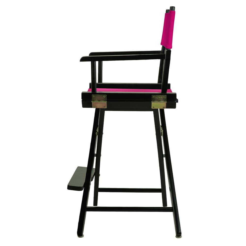 24" Director's Chair Black Frame-Magenta Canvas. Picture 2