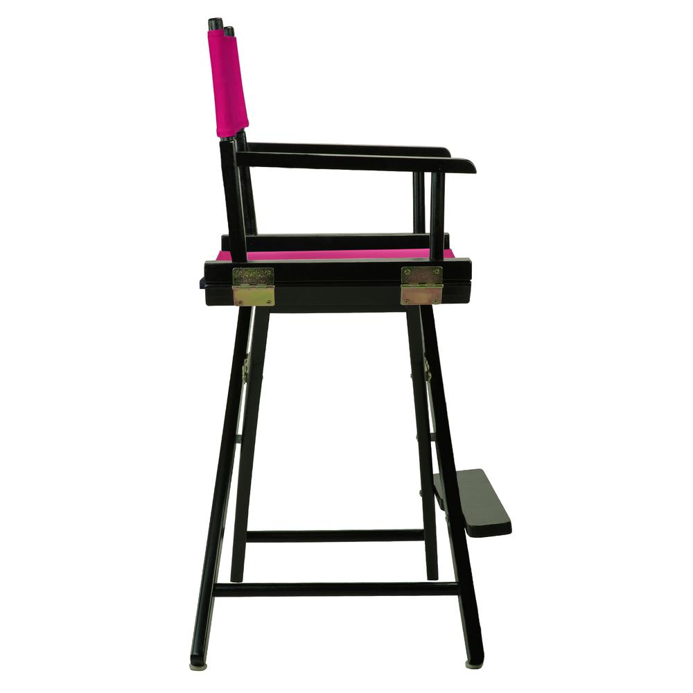 24" Director's Chair Black Frame-Magenta Canvas. Picture 3