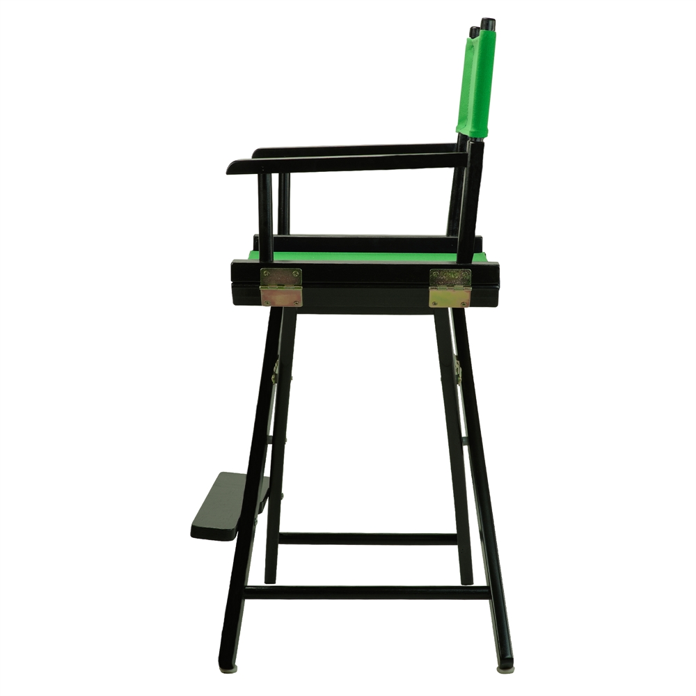 24" Director's Chair Black Frame-Green Canvas. Picture 3
