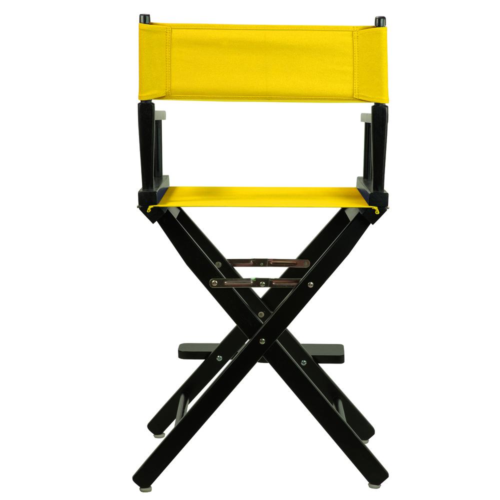 24" Director's Chair Black Frame-Gold Canvas. Picture 4