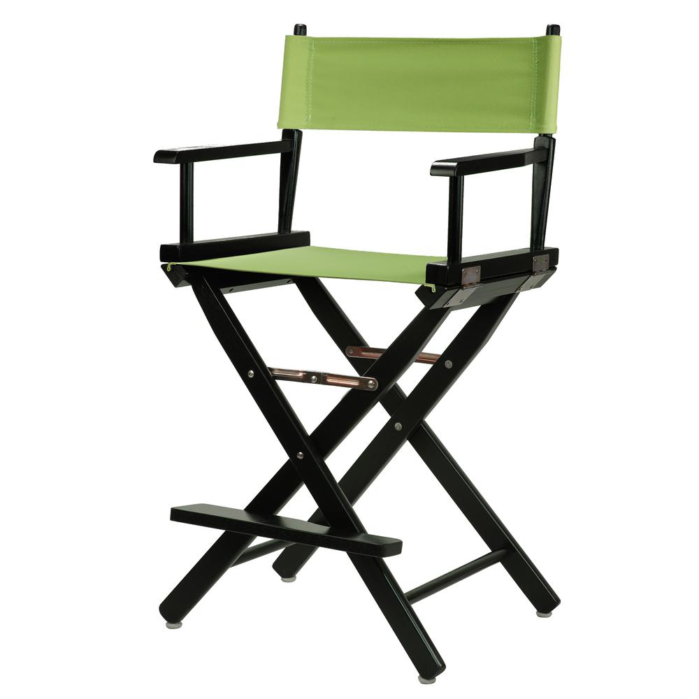24" Director's Chair Black Frame-Lime Green Canvas. Picture 5