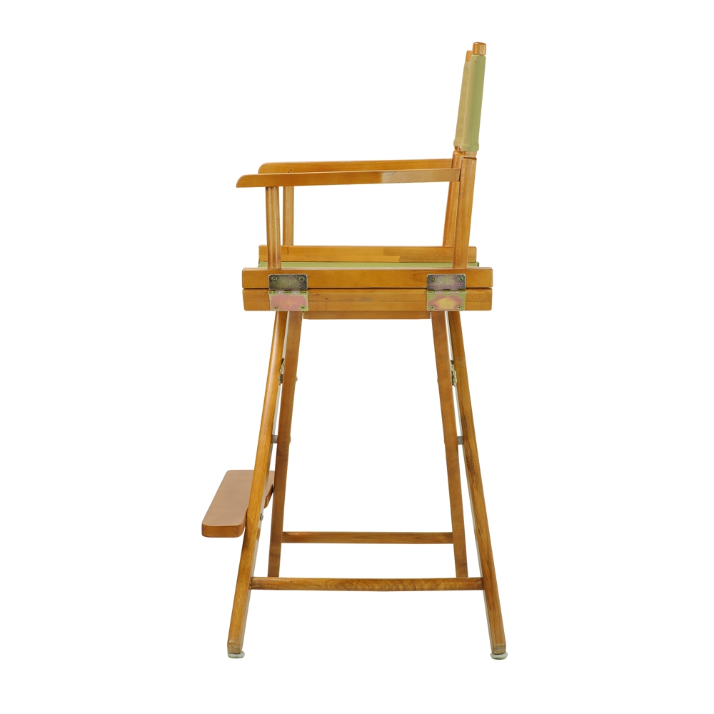 24" Director's Chair Honey Oak Frame-Olive Canvas. Picture 3