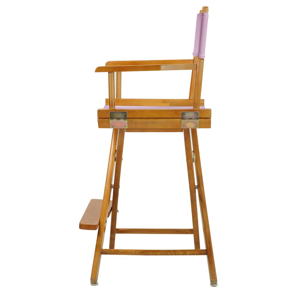 24" Director's Chair Honey Oak Frame-Pink Canvas. Picture 2