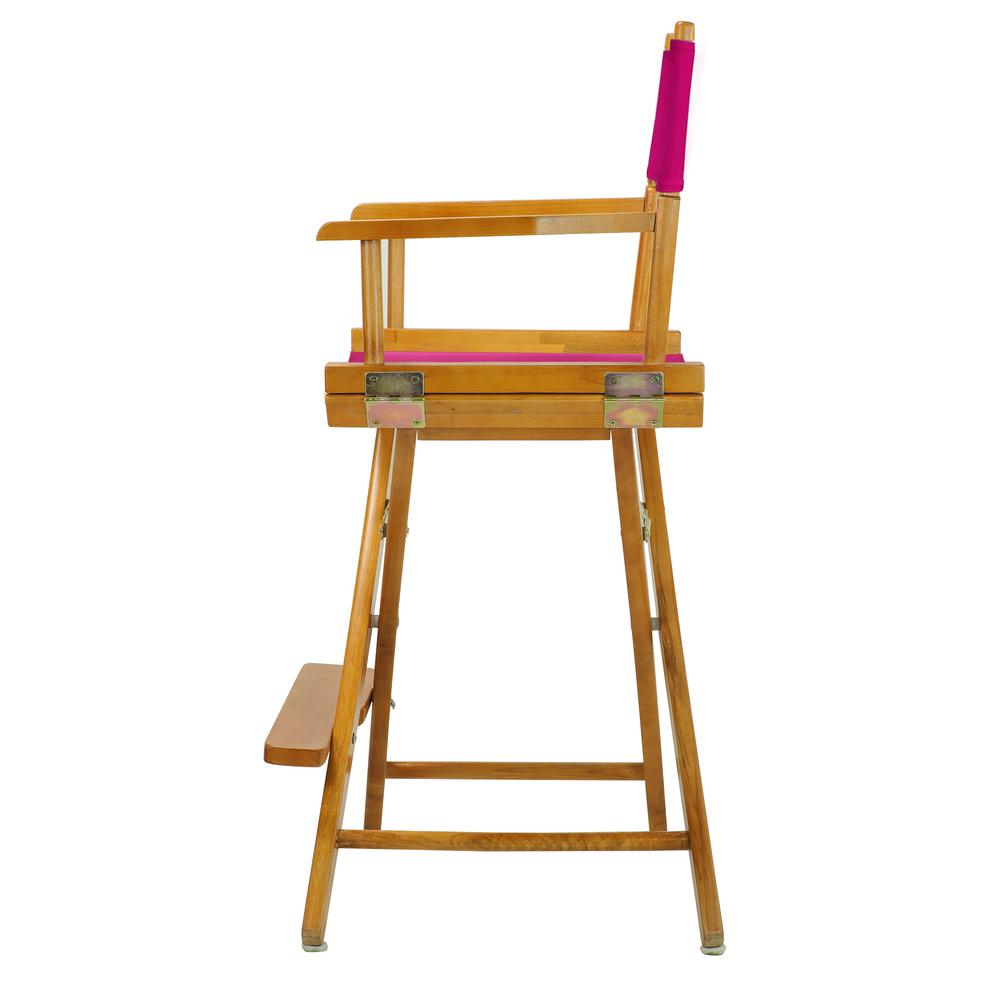 24" Director's Chair Honey Oak Frame-Magenta Canvas. Picture 2