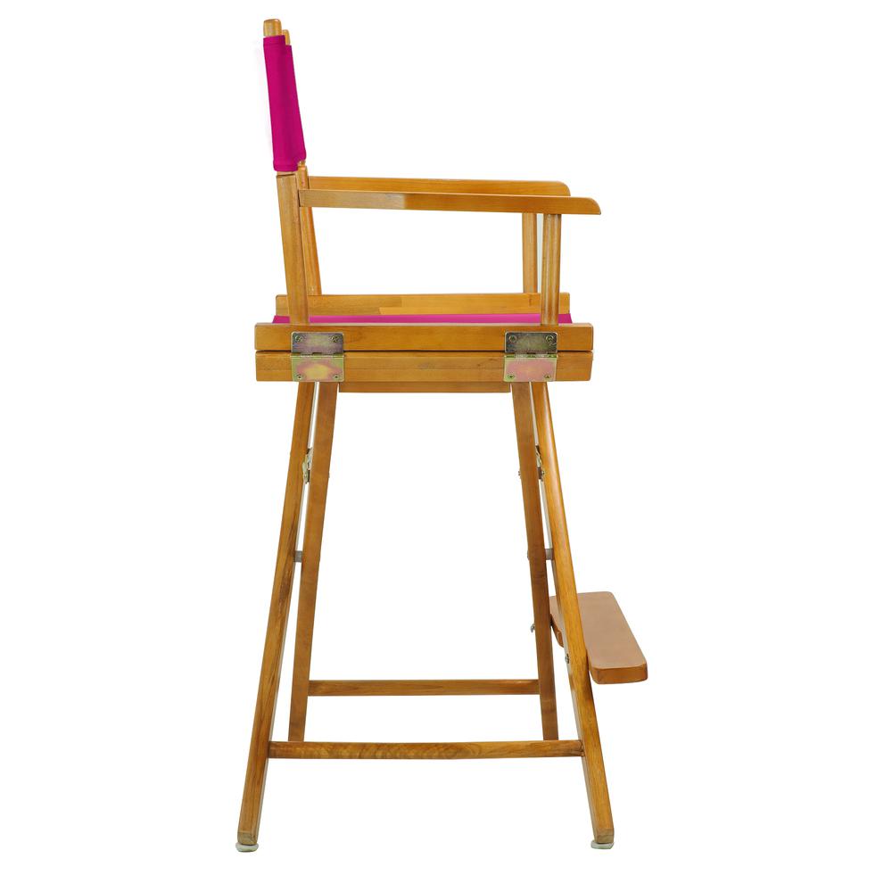 24" Director's Chair Honey Oak Frame-Magenta Canvas. Picture 3
