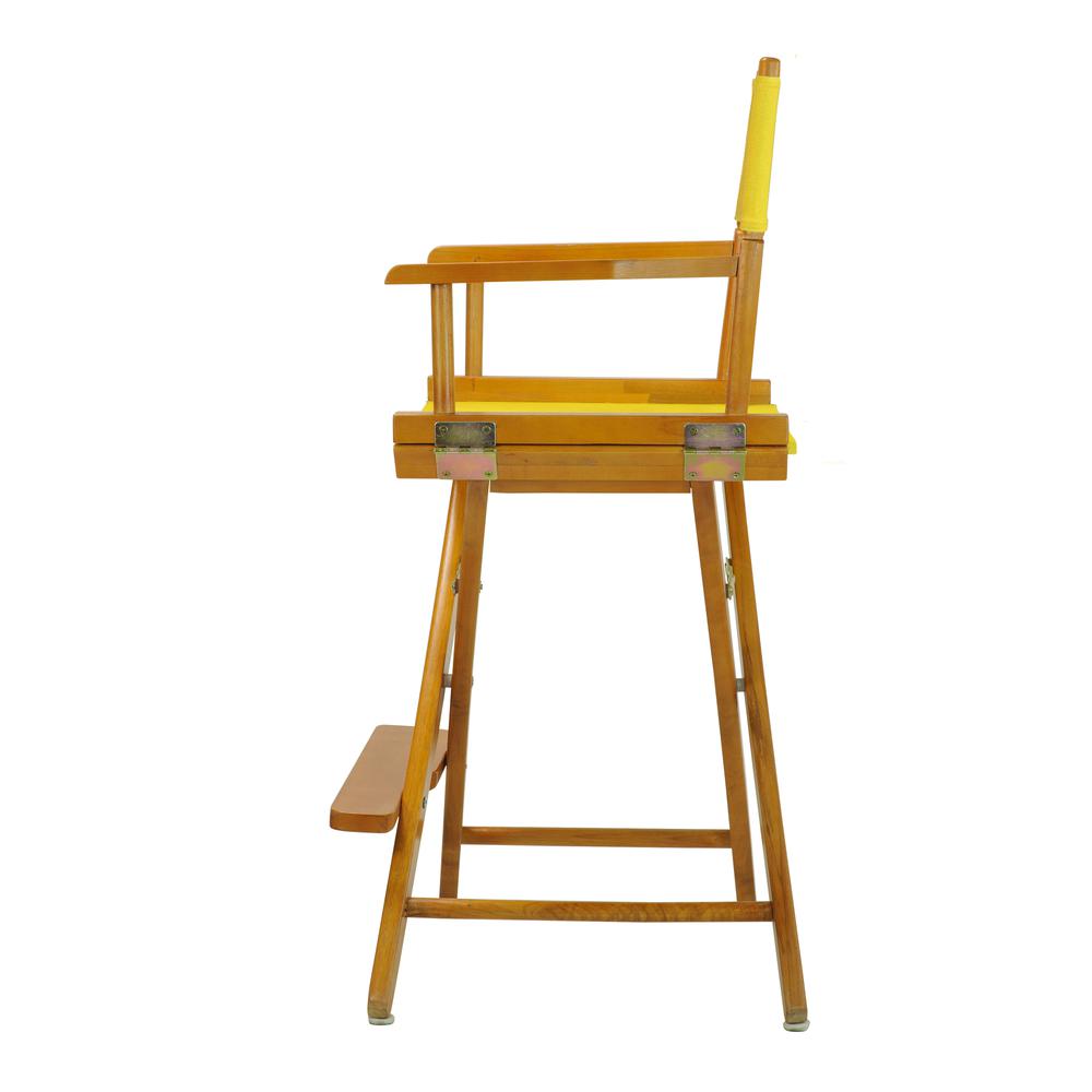 24" Director's Chair Honey Oak Frame-Gold Canvas. Picture 2