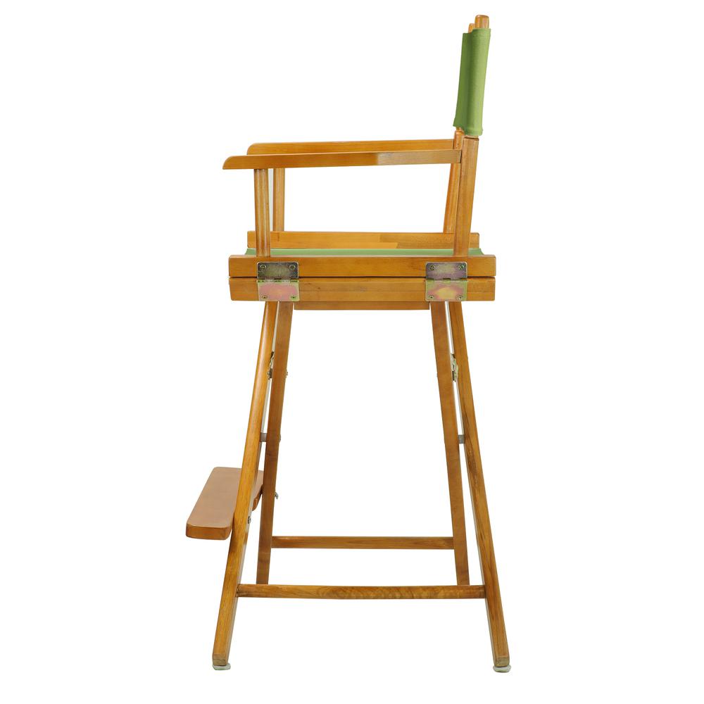 24" Director's Chair Honey Oak Frame-Lime Green Canvas. Picture 2
