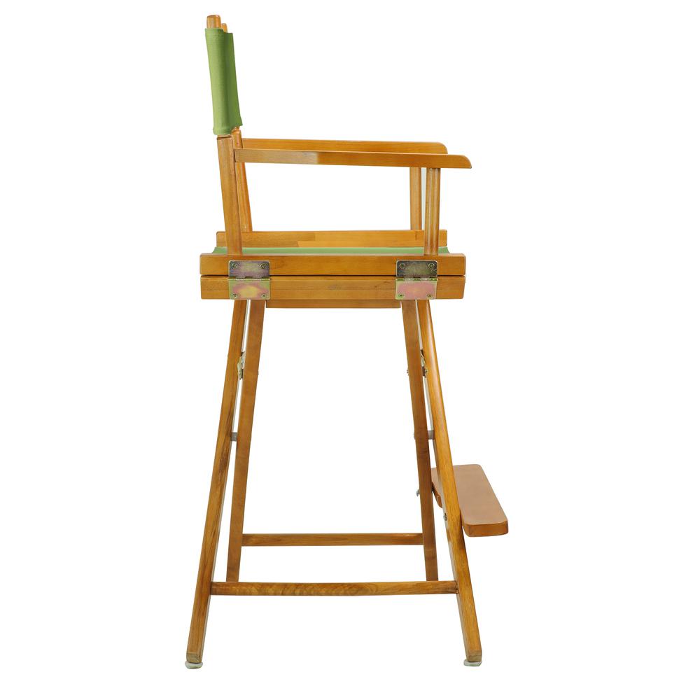 24" Director's Chair Honey Oak Frame-Lime Green Canvas. Picture 3