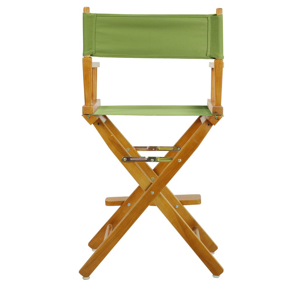 24" Director's Chair Honey Oak Frame-Lime Green Canvas. Picture 4