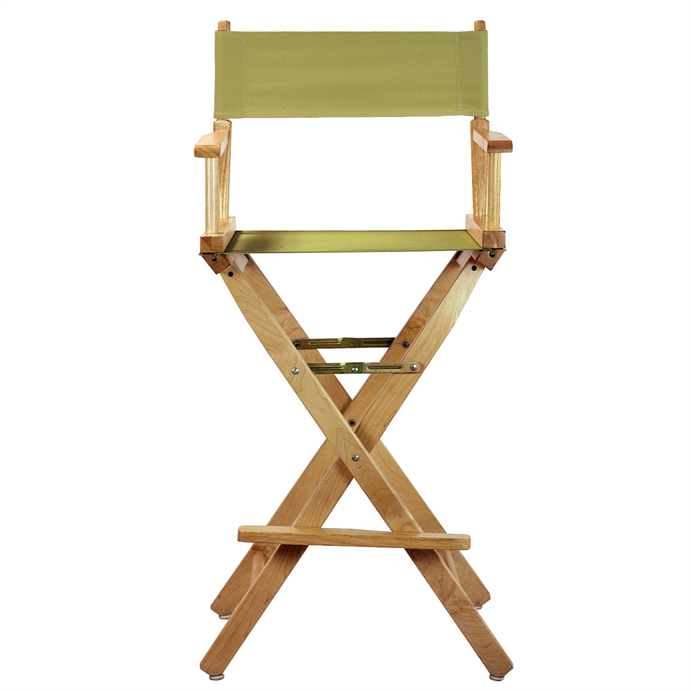 30" Director's Chair Natural Frame-Navy Blue Canvas. Picture 7