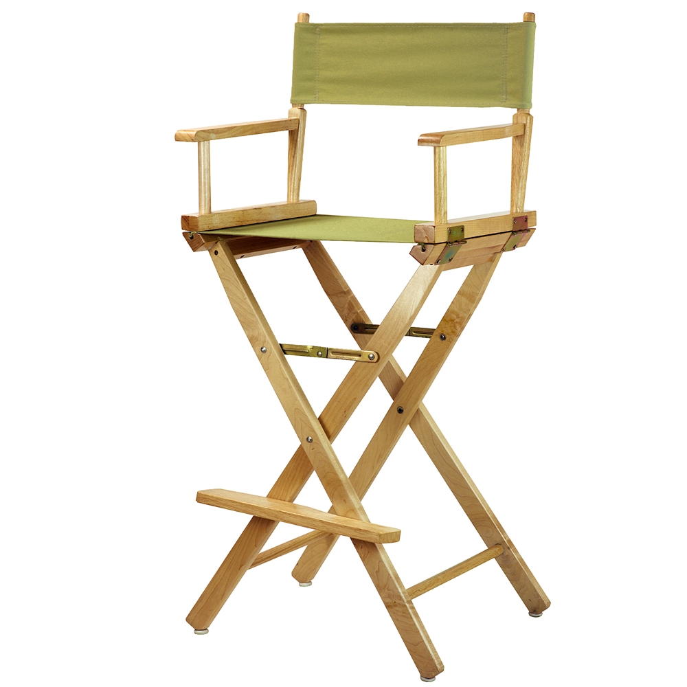 30" Director's Chair Natural Frame-Navy Blue Canvas. Picture 10