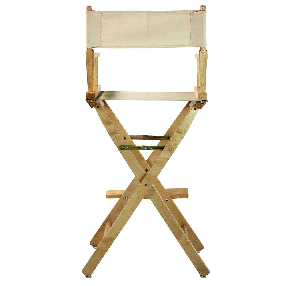 30" Director's Chair Natural Frame-Natural/Wheat Canvas. Picture 3
