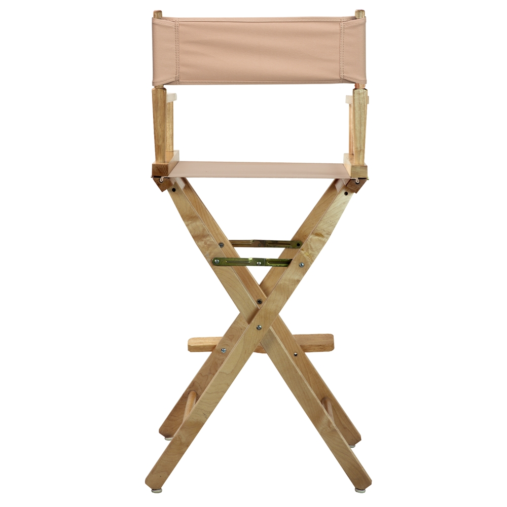 30" Director's Chair Natural Frame-Tan Canvas. Picture 4