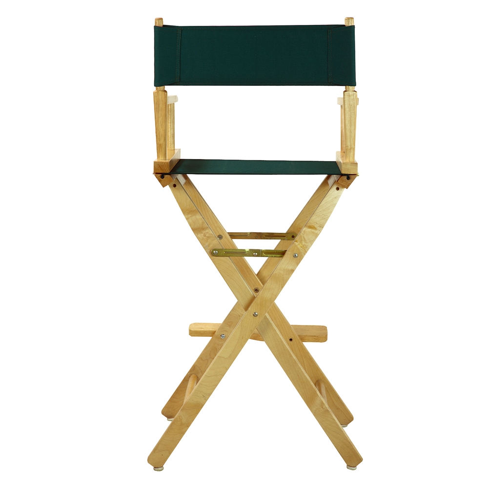 30" Director's Chair Natural Frame-Hunter Green Canvas. Picture 3