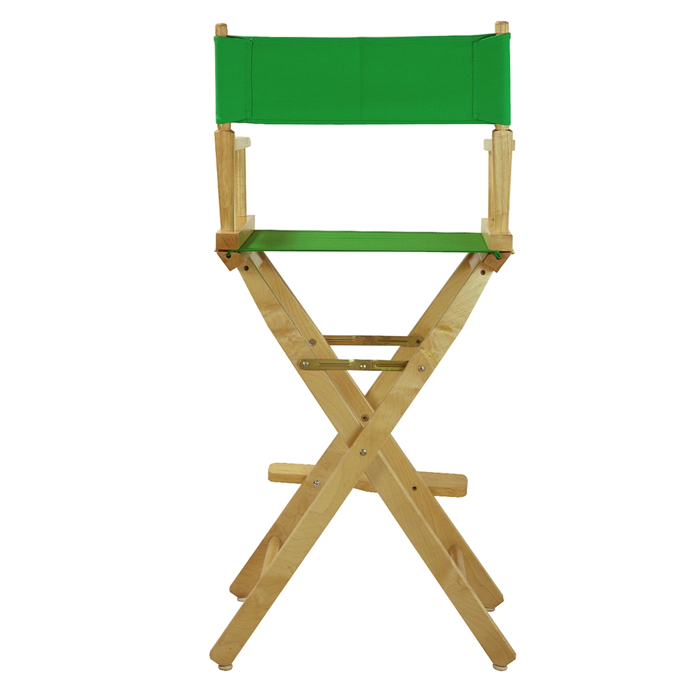 30" Director's Chair Natural Frame-Green Canvas. Picture 3