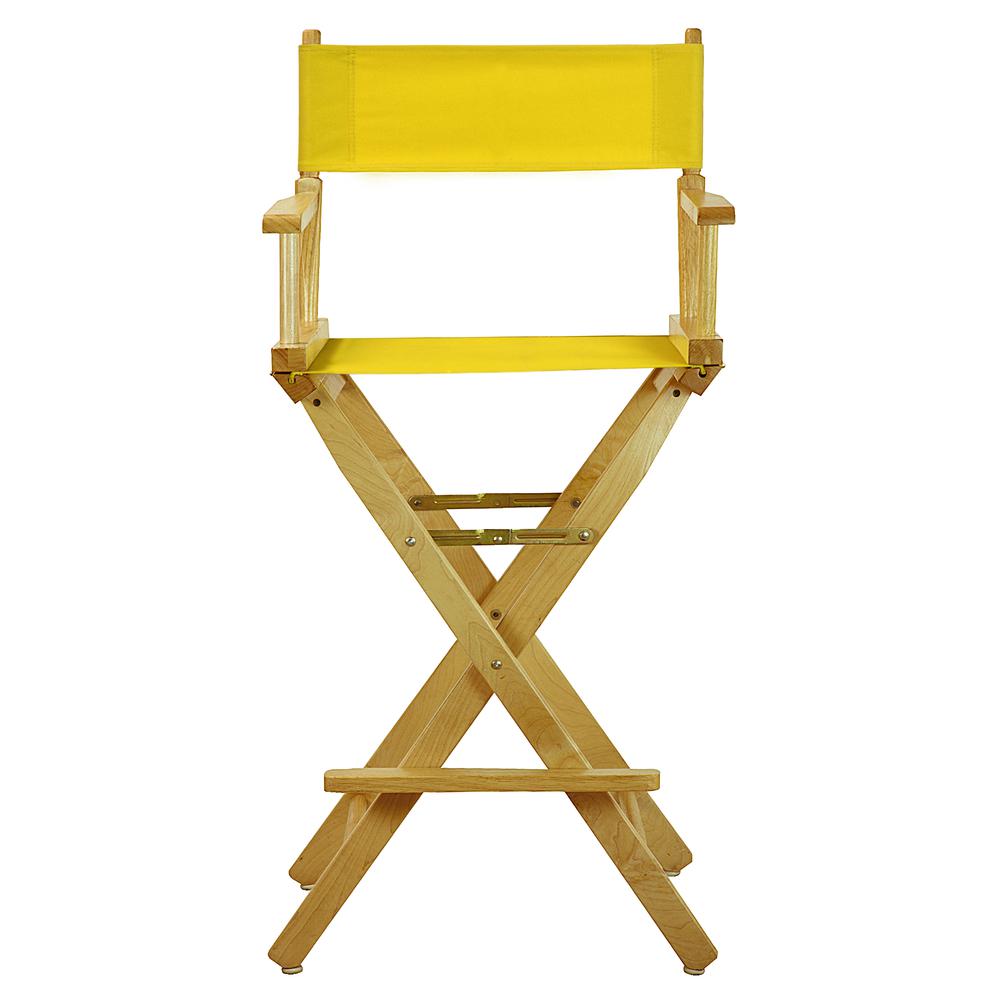30" Director's Chair Natural Frame-Gold Canvas. Picture 1