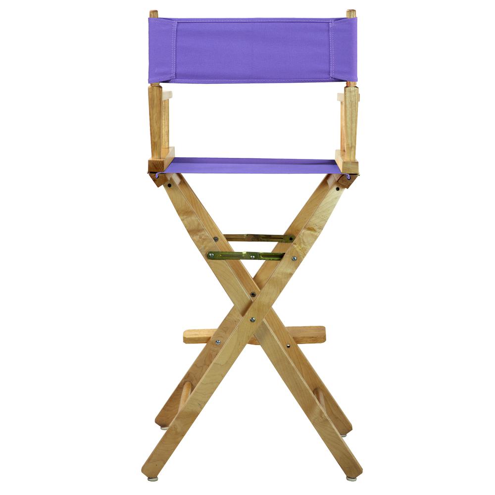 30" Director's Chair Natural Frame-Purple Canvas. Picture 4