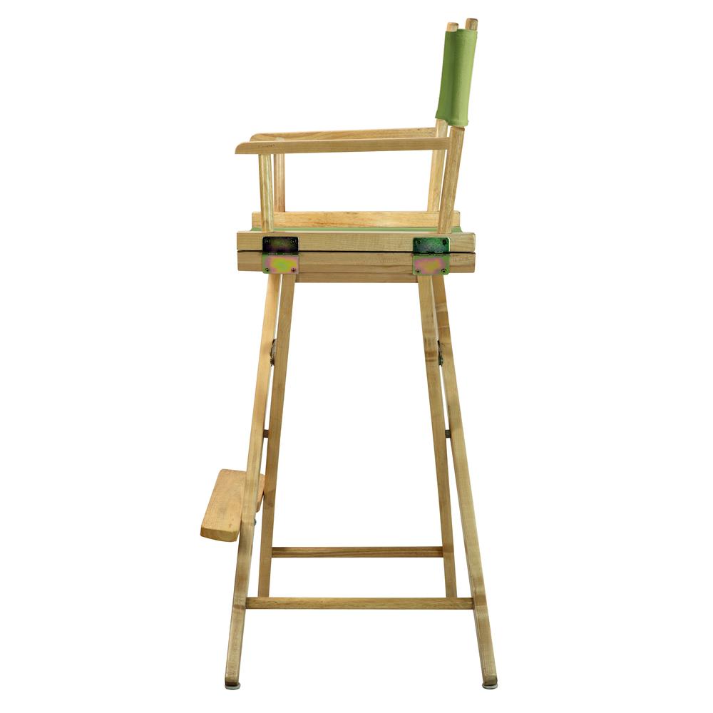30" Director's Chair Natural Frame-Lime Green Canvas. Picture 2