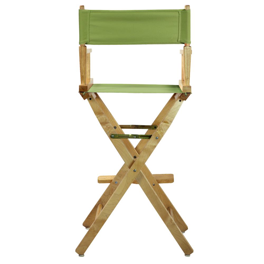 30" Director's Chair Natural Frame-Lime Green Canvas. Picture 4