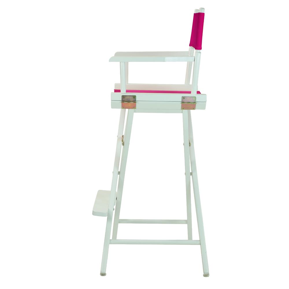 30" Director's Chair White Frame-Magenta Canvas. Picture 2