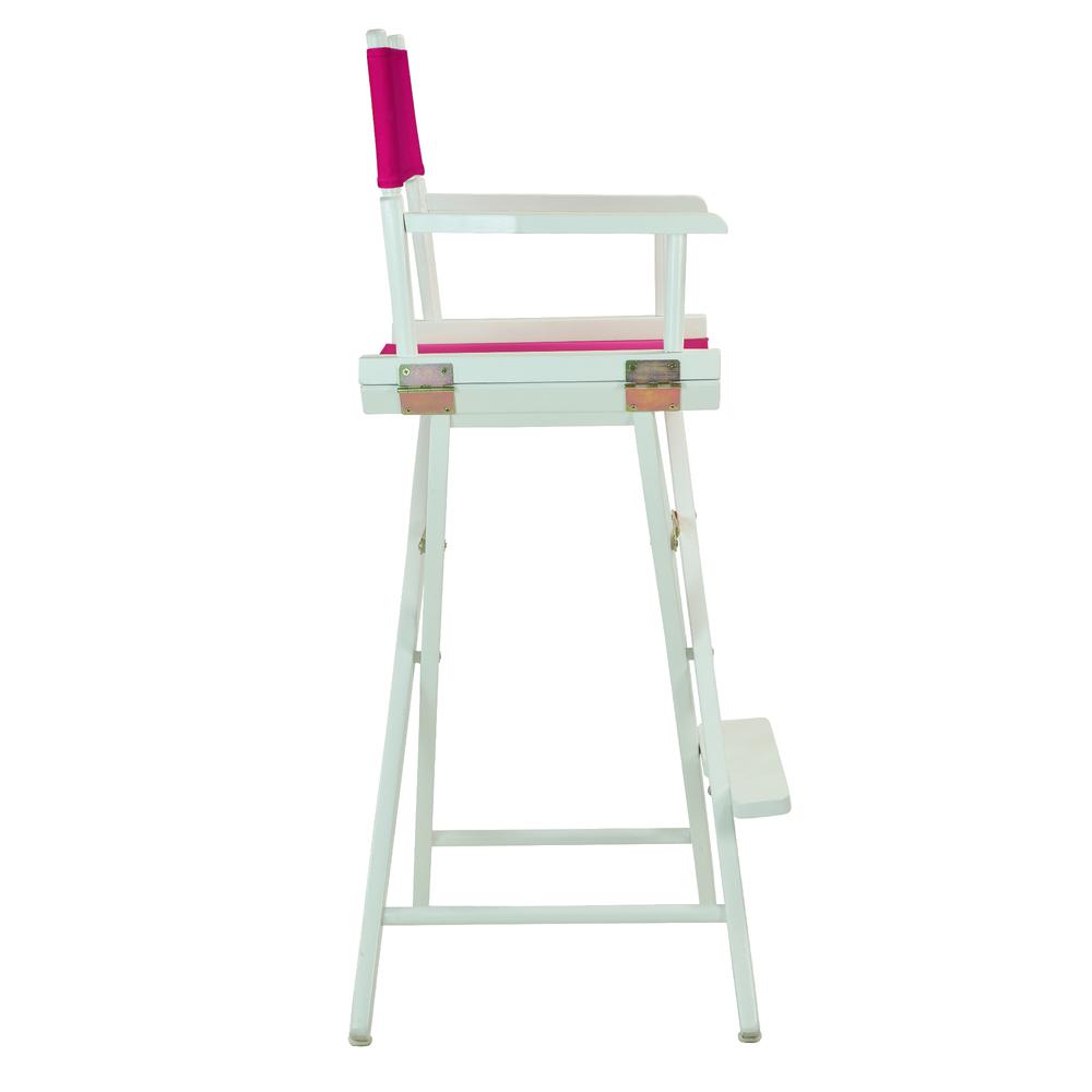 30" Director's Chair White Frame-Magenta Canvas. Picture 3