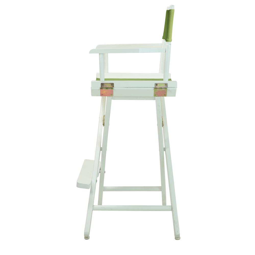 30" Director's Chair White Frame-Lime Green Canvas. Picture 2