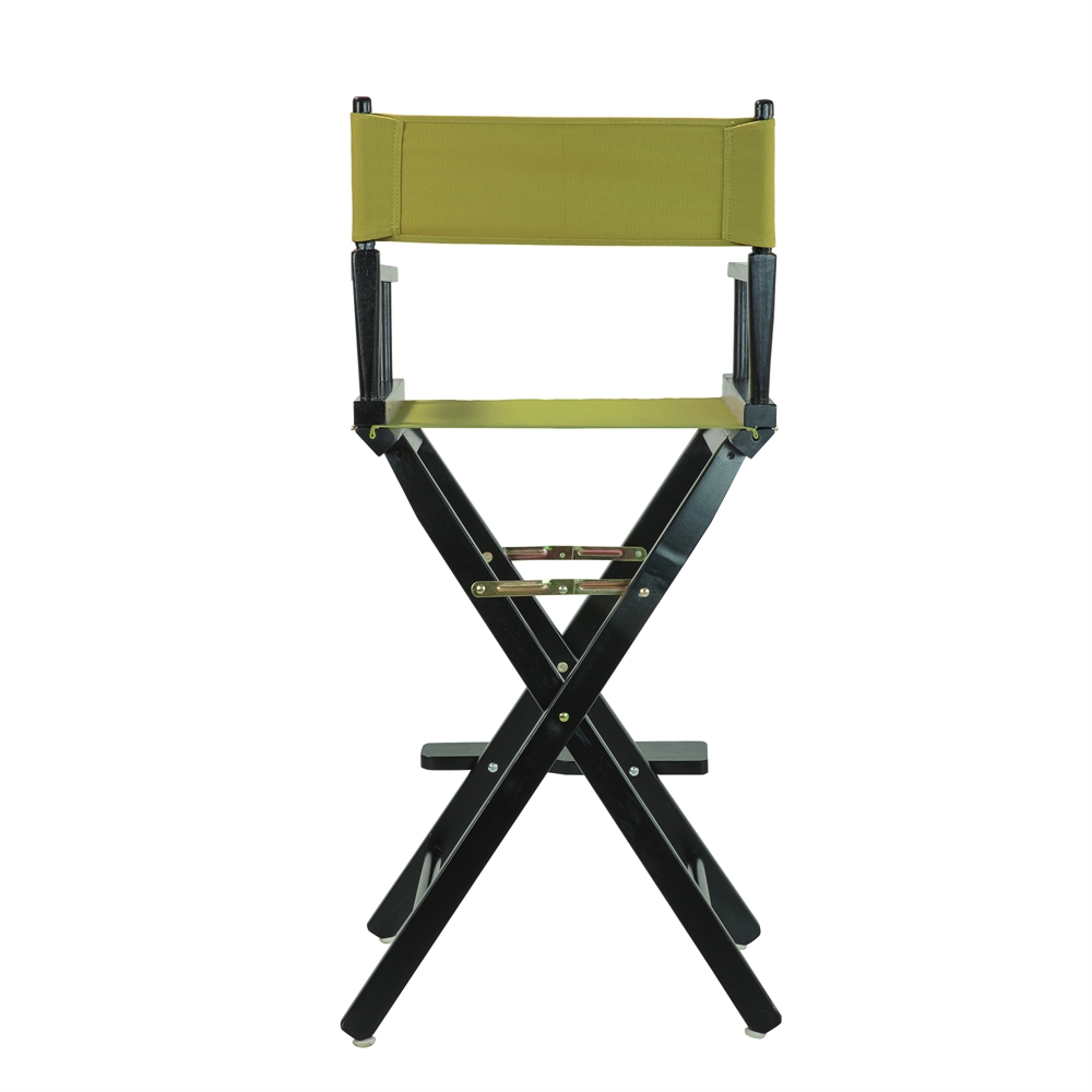30" Director's Chair Black Frame-Olive Canvas. Picture 4
