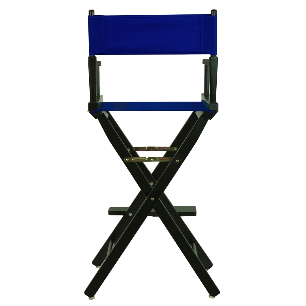 30" Director's Chair Black Frame-Royal Blue Canvas. Picture 3