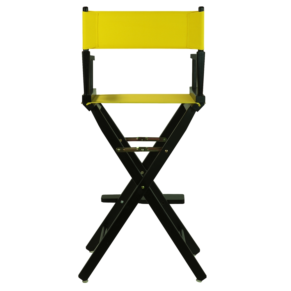 30" Director's Chair Black Frame-Yellow Canvas. Picture 3