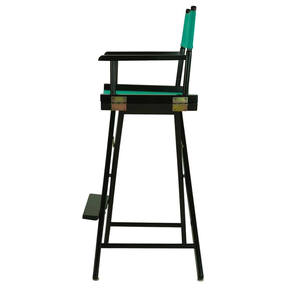 30" Director's Chair Black Frame-Teal Canvas. Picture 2