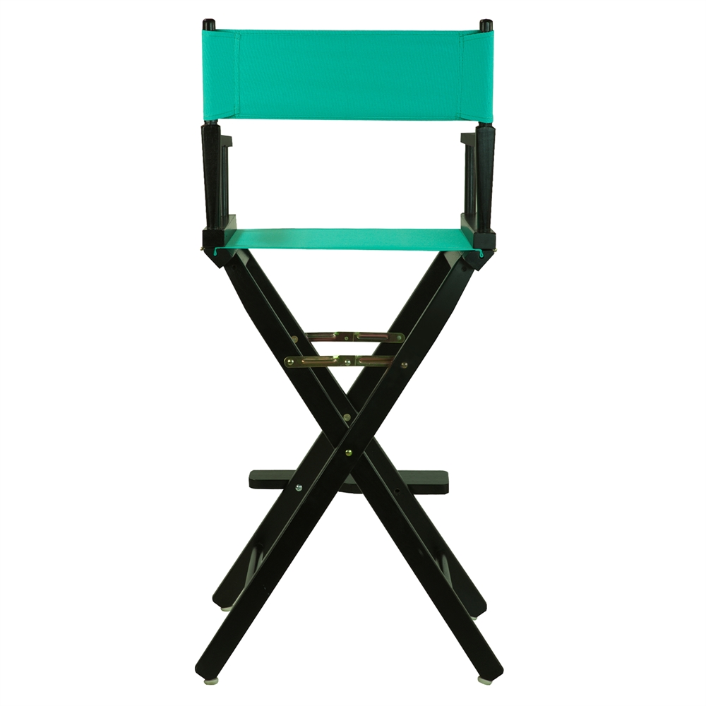 30" Director's Chair Black Frame-Teal Canvas. Picture 3