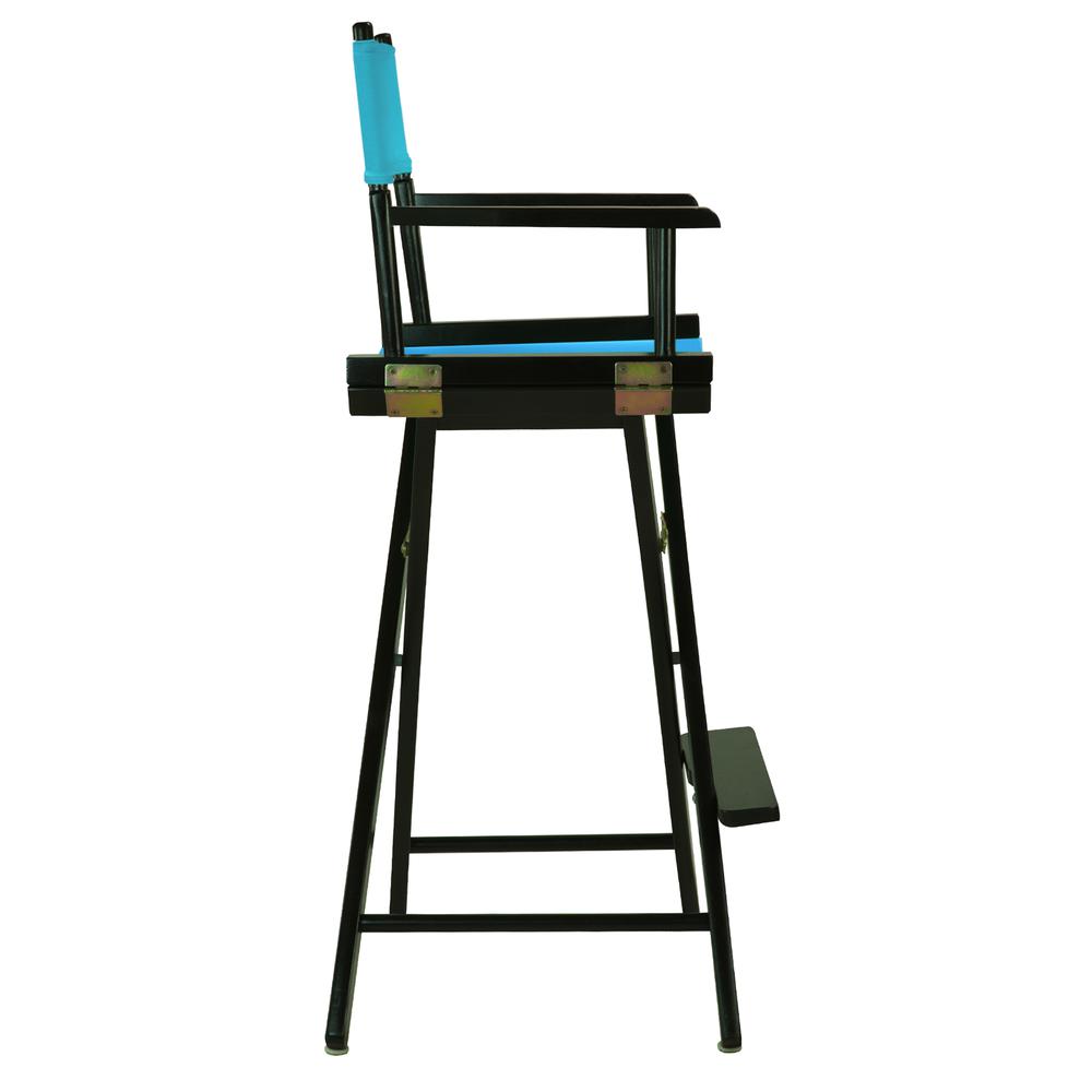 30" Director's Chair Black Frame-Turquoise Canvas. Picture 3