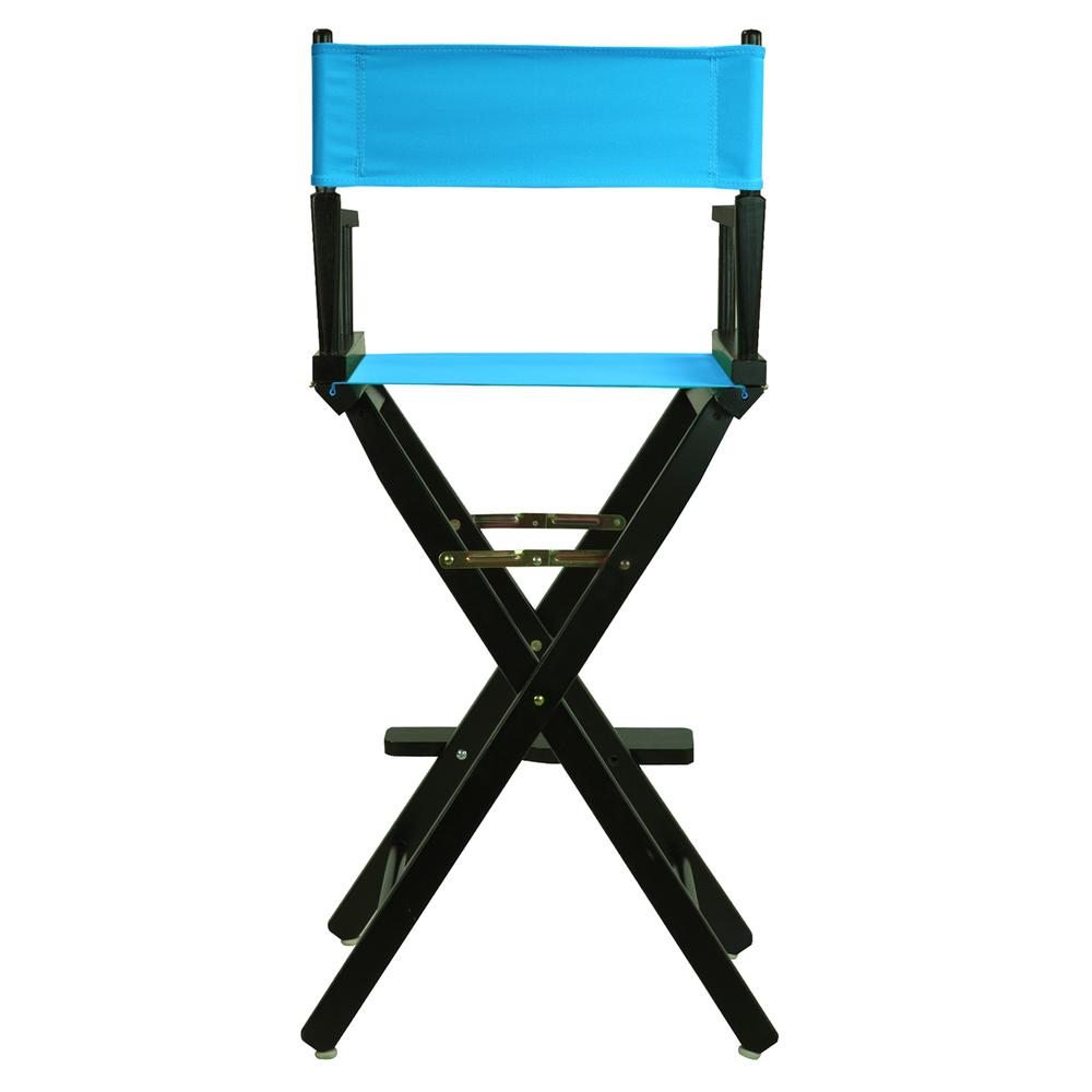30" Director's Chair Black Frame-Turquoise Canvas. Picture 4