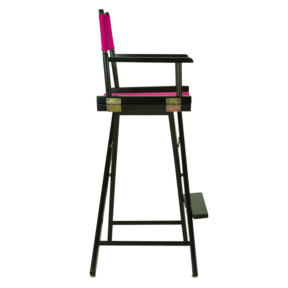30" Director's Chair Black Frame-Magenta Canvas. Picture 3
