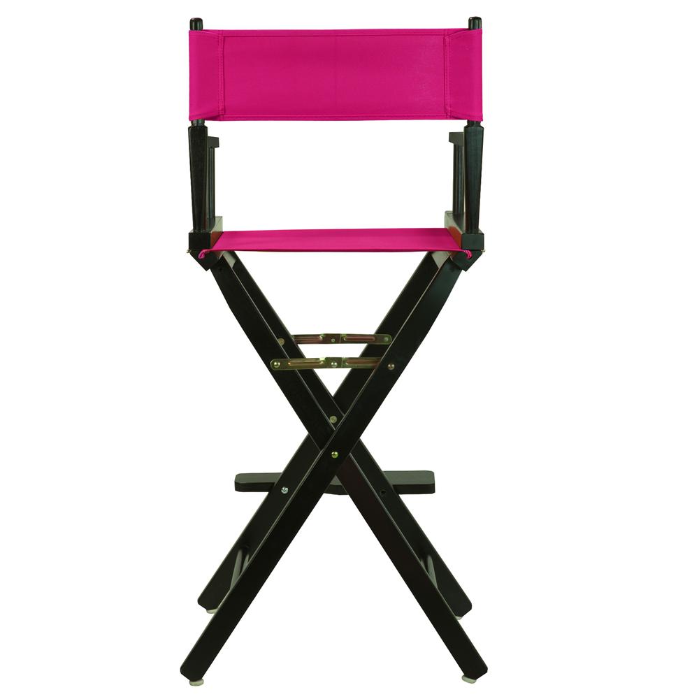 30" Director's Chair Black Frame-Magenta Canvas. Picture 4