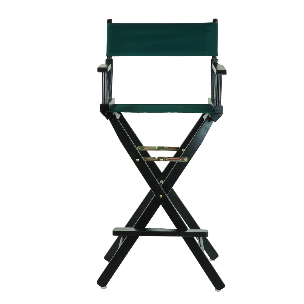 30" Director's Chair Black Frame-Hunter Green Canvas. The main picture.