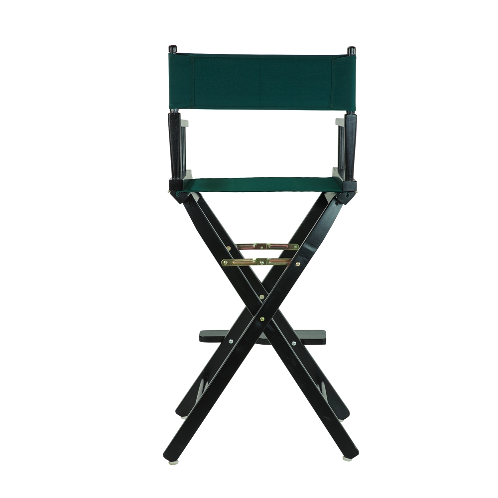 30" Director's Chair Black Frame-Hunter Green Canvas. Picture 4