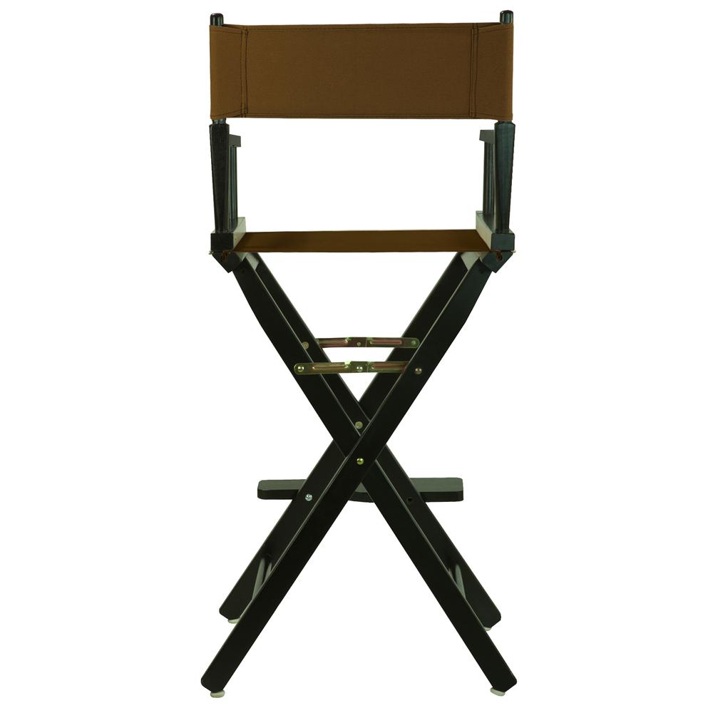 30" Director's Chair Black Frame-Brown Canvas. Picture 4