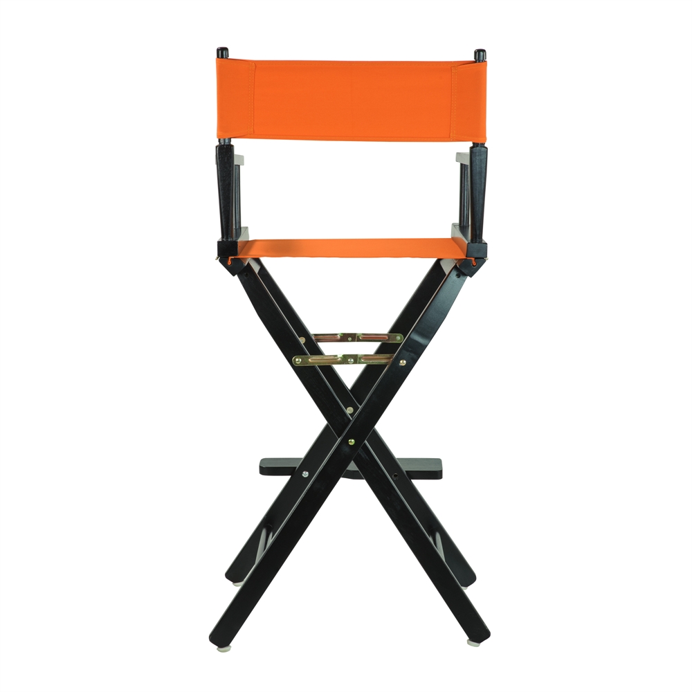 30" Director's Chair Black Frame-Tangerine Canvas. Picture 4