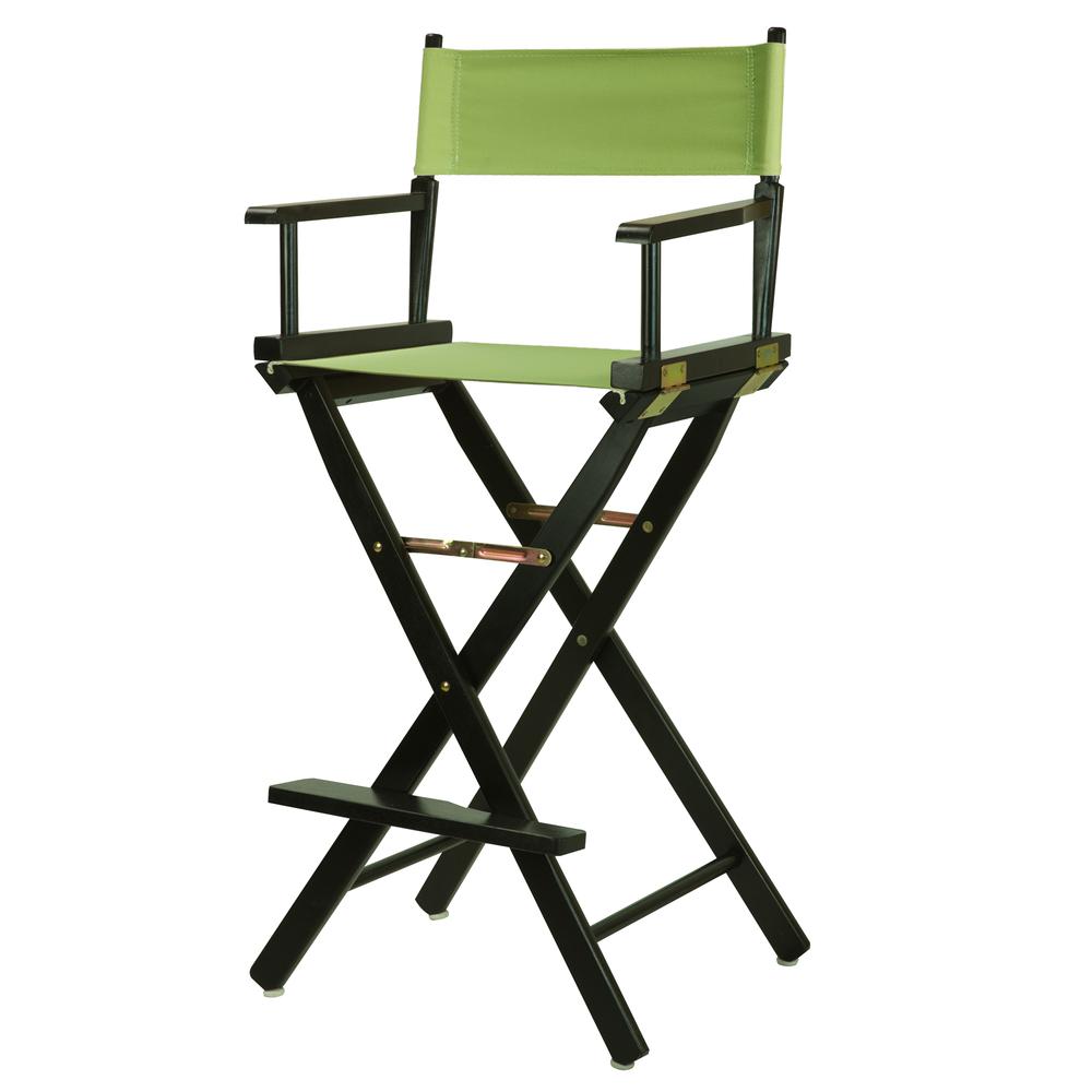 30" Director's Chair Black Frame-Lime Green Canvas. Picture 5