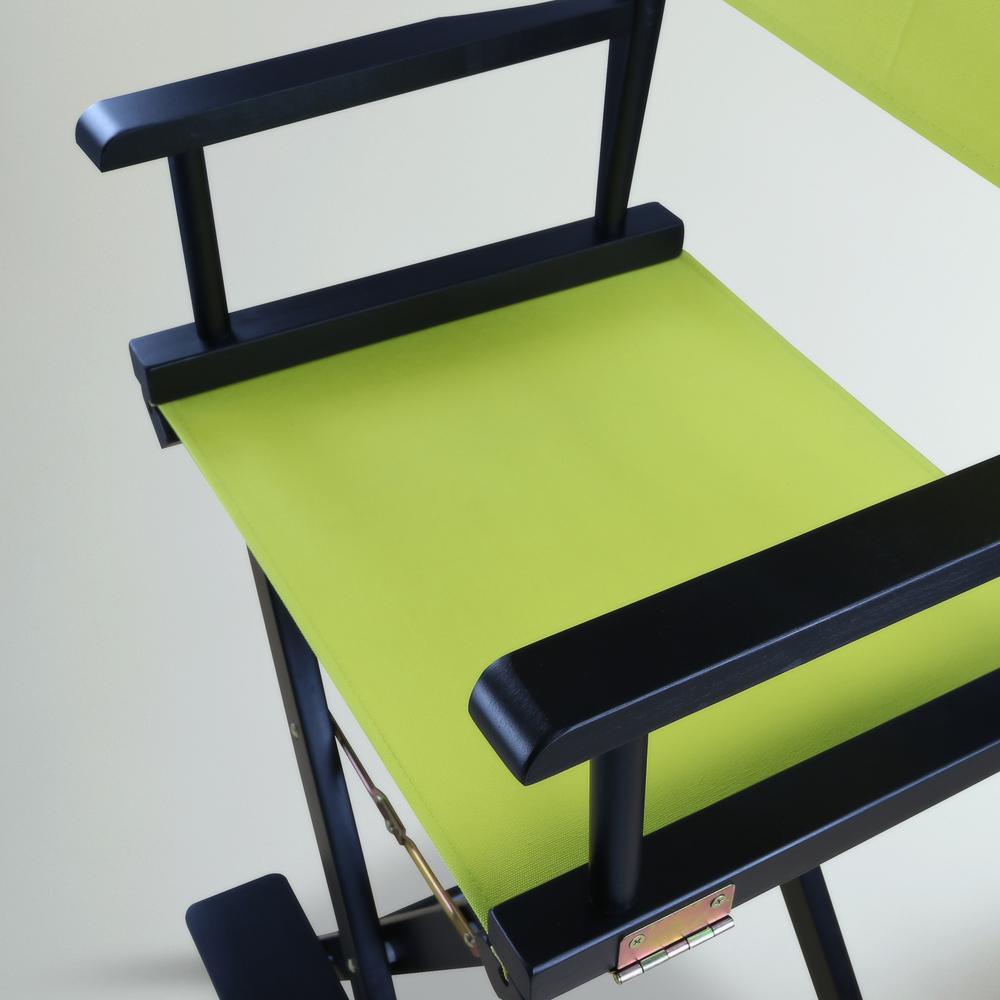 30" Director's Chair Black Frame-Lime Green Canvas. Picture 11