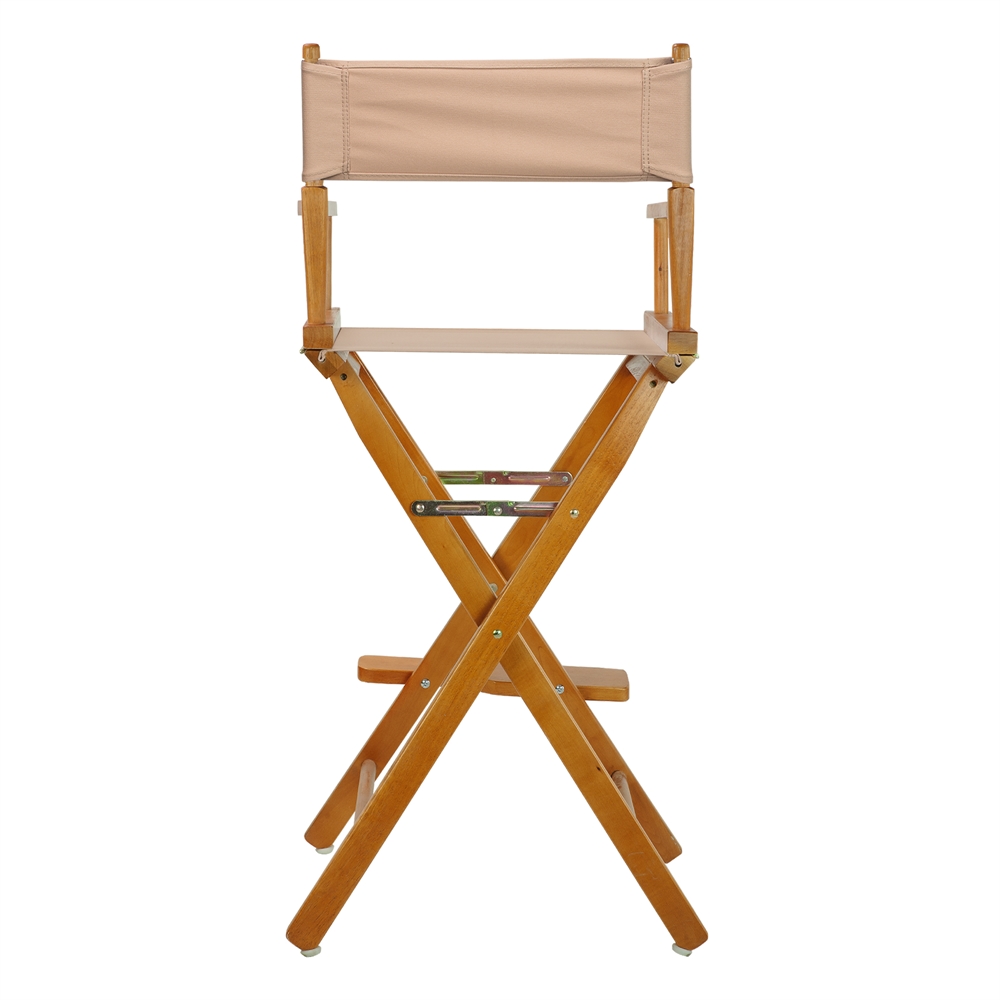 30" Director's Chair Honey Oak Frame-Tan Canvas. Picture 4
