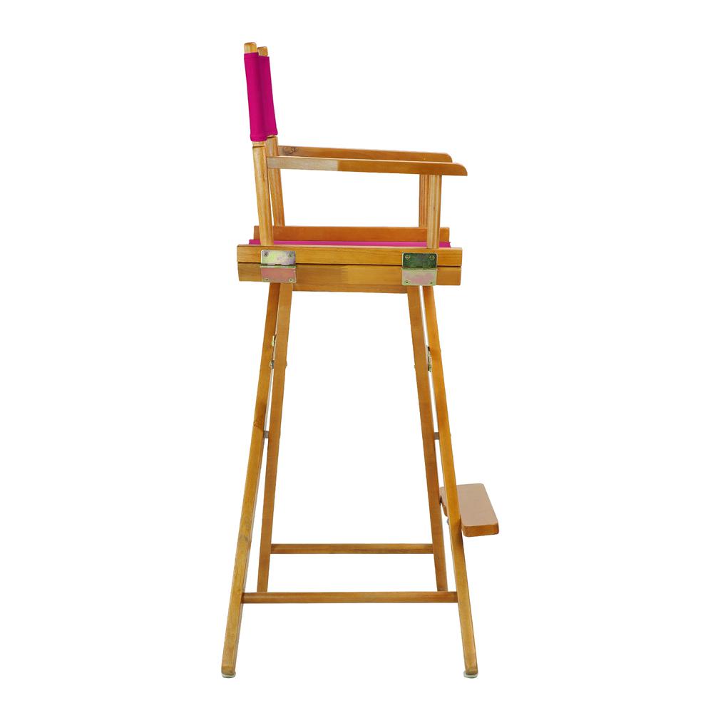 30" Director's Chair Honey Oak Frame-Magenta Canvas. Picture 3